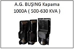 AG Buşing İzolasyon Kapağı - 1000A ( 500-630 kVA ) - 1
