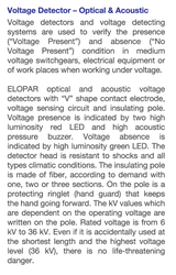 3-36kV Sivri Uçlu , Sesli ve Işık İkazlı Dedektör 