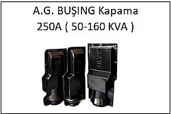 AG Buşing İzolasyon Kapağı - 250A ( 50-160 kVA ) - 1