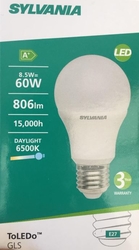 SYLVANIA 8.5W LED AMPUL E27 (6500K/BEYAZ IŞIK)