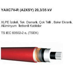 XLPE 1x185/25mm Alüminyum İzoleli Kablo